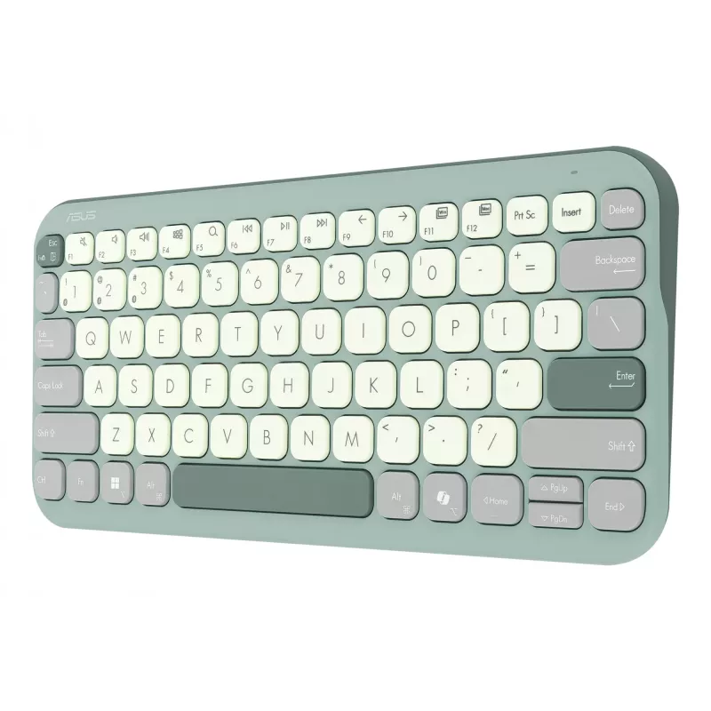 Draadloos Bluetooth-toetsenbord ASUS Marshmallow KW100 — US International layout, compact ontwerp