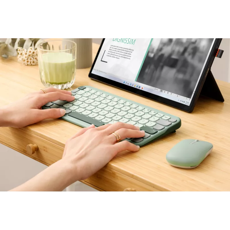 Draadloos Bluetooth-toetsenbord ASUS Marshmallow KW100 — US International layout, compact ontwerp