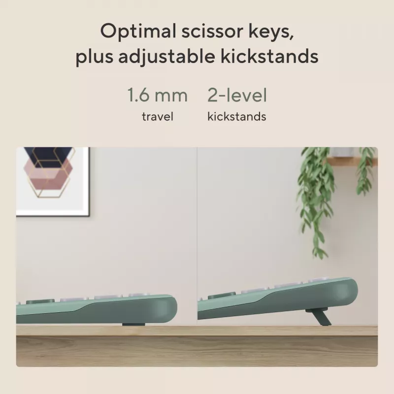 Draadloos Bluetooth-toetsenbord ASUS Marshmallow KW100 — US International layout, compact ontwerp
