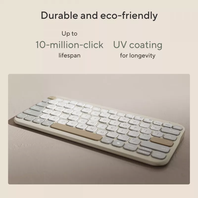 Draadloos Bluetooth-toetsenbord ASUS Marshmallow KW100 — US International layout, compact ontwerp