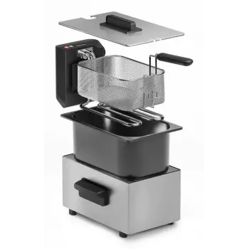 Friteuse Tristar FR-9334 – enkele 3 L capaciteit, 2000 W, draaiknop, zilver