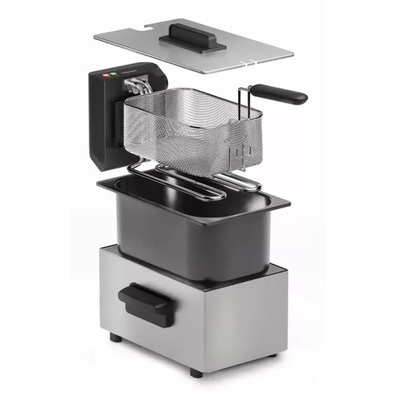 Friteuse Tristar FR-9334 – enkele 3 L capaciteit, 2000 W, draaiknop, zilver