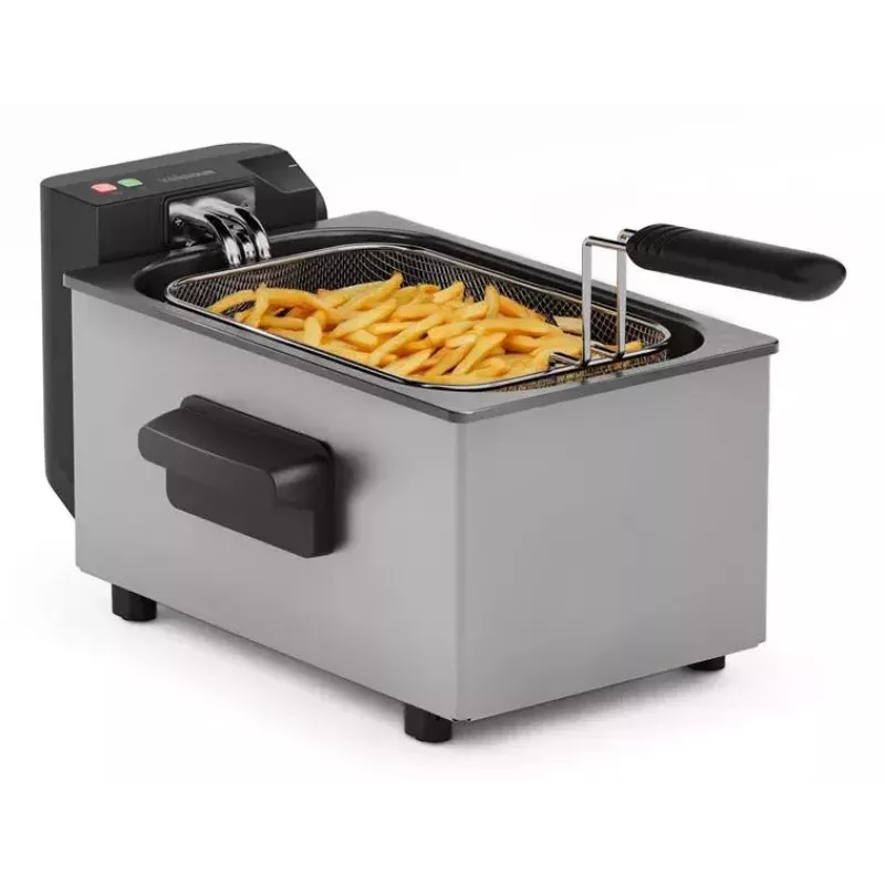 Friteuse Tristar FR-9334 – enkele 3 L capaciteit, 2000 W, draaiknop, zilver