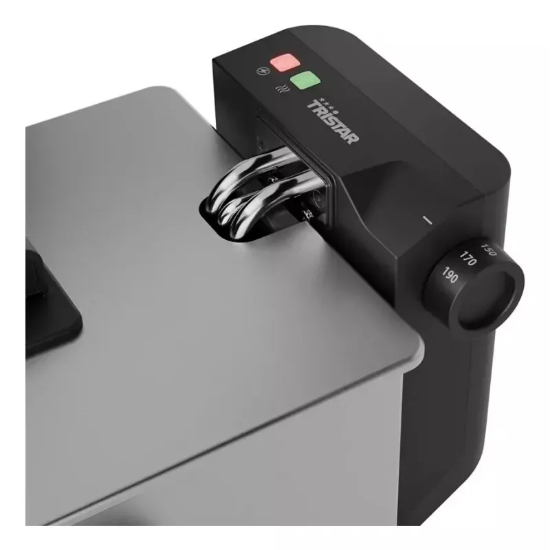 Friteuse Tristar FR-9334 – enkele 3 L capaciteit, 2000 W, draaiknop, zilver