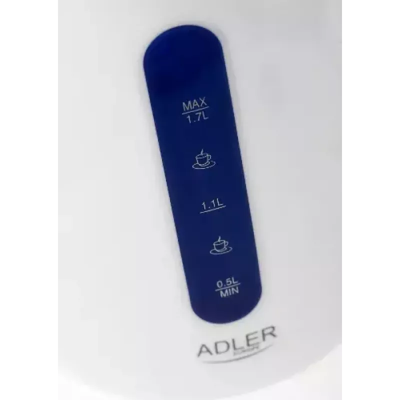 Waterkoker Adler 1,7 L 2200 W blauw wit