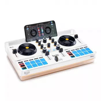 DJ-controller Hercules DJControl Mix Ultra – wit, mobiele Bluetooth-controller