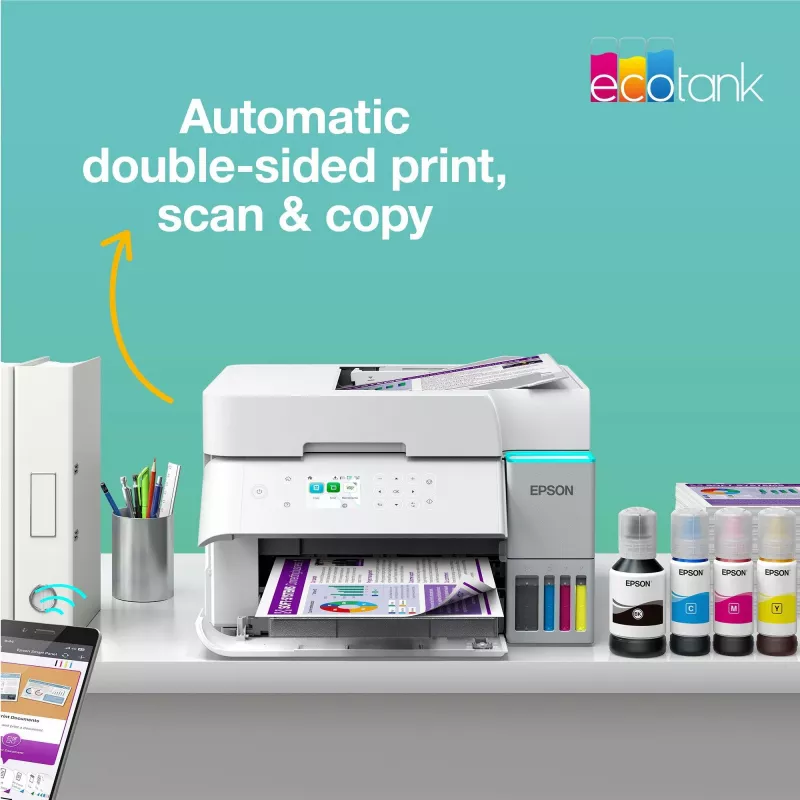 Multifunctionele inkjetprinter Epson EcoTank L6376 — kleur, A4, 4800 x 1200 dpi, 35 ppm, Wi-Fi, Ethernet, dubbelzijdig