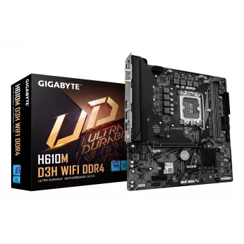 Moederbord GIGABYTE H610M D3H WIFI, H610, LGA 1700, Micro ATX
