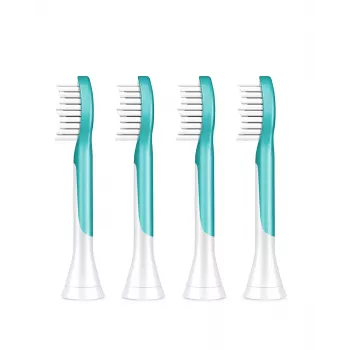 Opzetborstels Philips Sonicare For Kids HX6044/90, 4 stuks, blauw/wit, vervangen elke 3 maanden