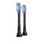 Philips Premium Gum Care HX9052/88 2-pack borstelkoppen, 2 stuks, zwart, 3 maanden, zacht, 62000 bewegingen per minuut, Philips