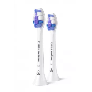 Opzetborstels Philips HX6052/87 Sensitive 2-pack, extra zachte haren, wit