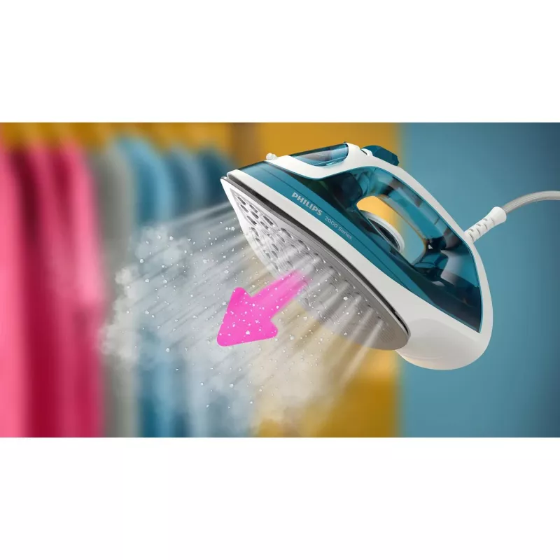 Philips 2000-serie DST2020/90 stoomstrijkijzer keramische zool 2000 W aqua