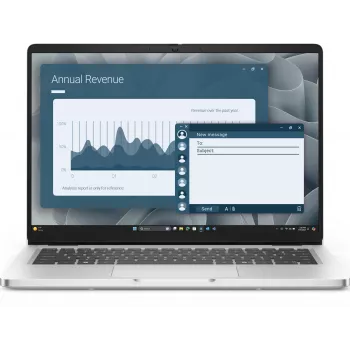 Laptop Dell Pro PC14255 14 inch AMD Ryzen AI 5 340 3,4 GHz, 16 GB RAM, 512 GB SSD, 1920x1200, AMD Radeon 840M, Windows 11 Pro