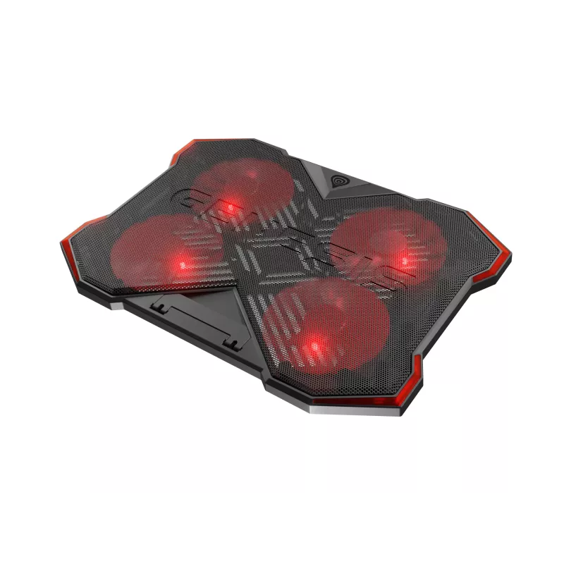 GENESIS Oxid 260 laptop-koelpad 43,9 cm (17,3 inch) 1010 tpm zwart, rood