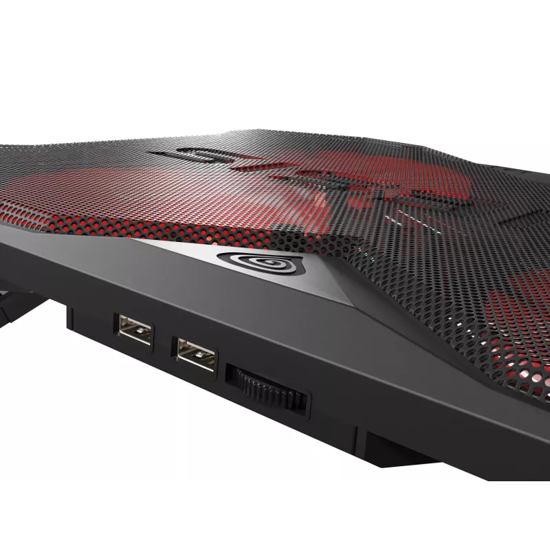 GENESIS Oxid 260 laptop-koelpad 43,9 cm (17,3 inch) 1010 tpm zwart, rood