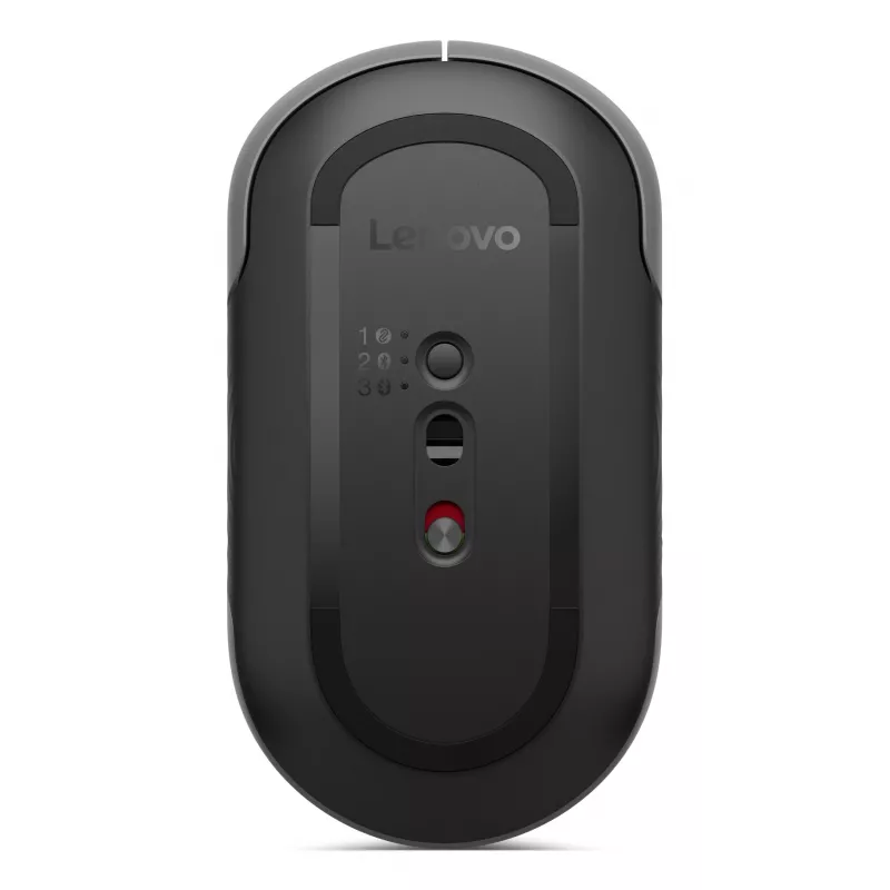 Lenovo 700 draadloze ambidextrische muis — RF + Bluetooth, optisch 4000 DPI, 8 knoppen, grijs