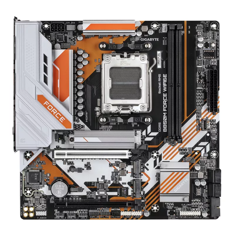 GIGABYTE B850M FORCE WIFI6E moederbord, AMD B850, socket AM5, Micro ATX