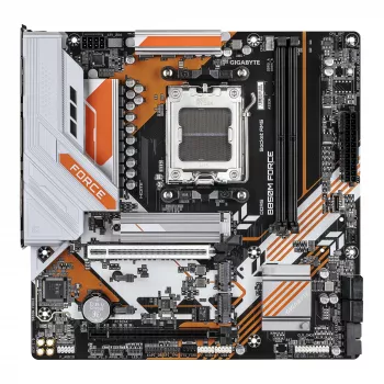GIGABYTE B850M FORCE moederbord - AMD Ryzen 9000 Series CPU's, 8+2+2 fasen digitale VRM, tot 9600MHz DDR5 (OC), 1xPCIe 5.0 + 2xPCIe 4.0 M.2, 2.5 GbE LAN, USB 3.2 Gen 2