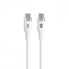 TARGUS Siliconen USB-C naar USB-C 60W oplaadkabel 1,5m - wit