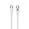 TARGUS Siliconen USB-C naar USB-C 60W oplaadkabel 1,5m - wit