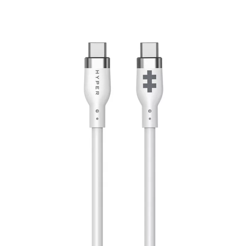 TARGUS Siliconen USB-C naar USB-C 60W oplaadkabel 1,5m - wit