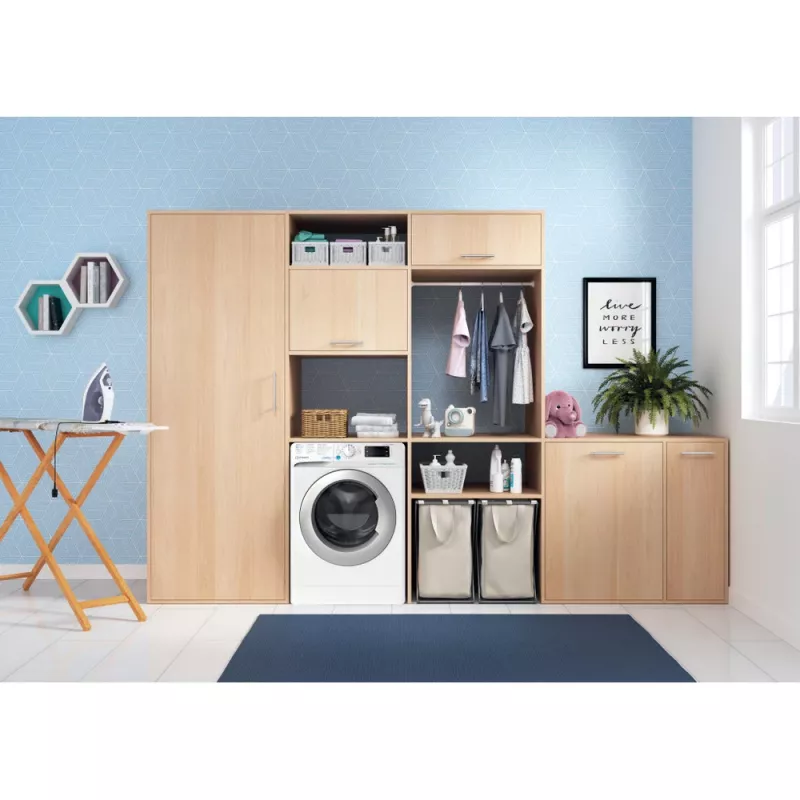 Indesit BDE 76435 WSV EE was-droogcombinatie frontlader vrijstaand wit