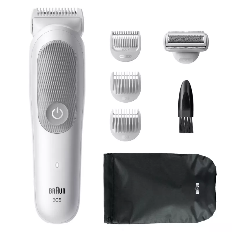 Braun Series 5 lichaamshaartrimmer/scheerapparaat, lichtgrijs