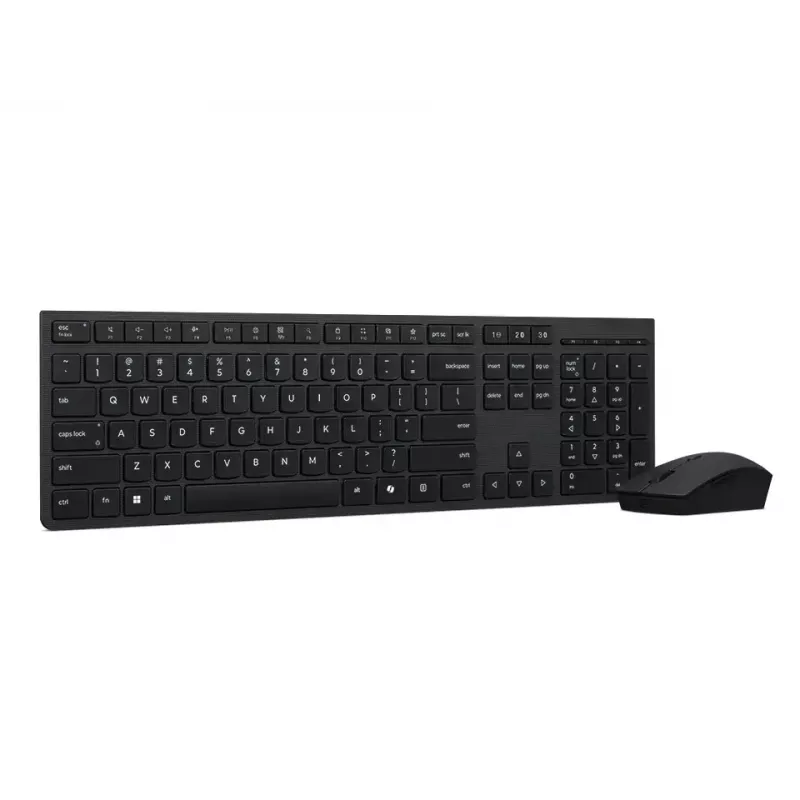 Lenovo 4X31R64357 toetsenbord muis inclusief Office RF Wireless + Bluetooth QWERTY Nordisch grijs