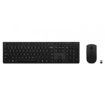 Lenovo 4X31R64357 toetsenbord muis inclusief Office RF Wireless + Bluetooth QWERTY Nordisch grijs