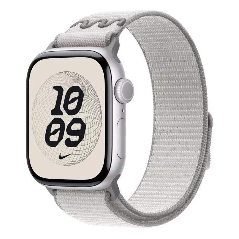 Band Apple 42 mm sluiergrijs Nike Sport Loop grijs 130–190 mm