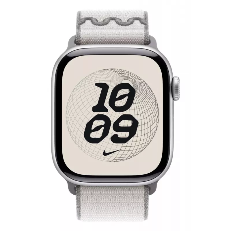 Band Apple 42 mm sluiergrijs Nike Sport Loop grijs 130–190 mm