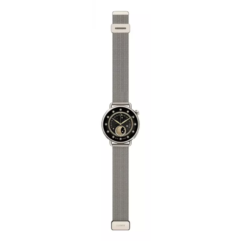 Xiaomi Watch S4 41 mm smartwatch, 1,32" AMOLED 466x466, GPS, NFC, 5 ATM, Milanese bandje, Sunset Gold