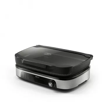 Elektrische grillplaat Philips HD6212/90 2400 W, 2-zonen vrijstaande grill, 1250 cm² aluminium oppervlak, max. 220 °C