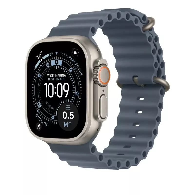 Band Apple Natural Titanium Finish MGCC4ZM/A blauw fluorelastomeer 49 mm