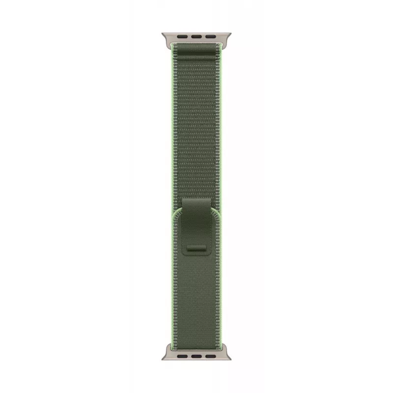 APPLE 49mm groen/neon Trail Loop – S/M – natuurlijk titanium afwerking