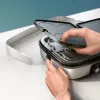 Elektrische grillplaat Philips HD6222/90 2400 W zwart roestvrij staal