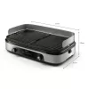 Elektrische grillplaat Philips HD6222/90 2400 W zwart roestvrij staal