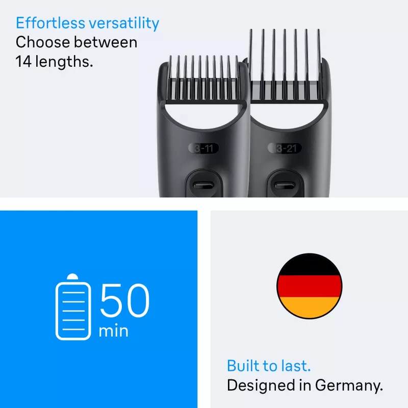 Braun AIO3560 haartrimmer/trimmer zwart 14 nikkel-metaalhydride (NiMH)