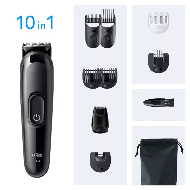 Braun AIO3560 haartrimmer/trimmer zwart 14 nikkel-metaalhydride (NiMH)