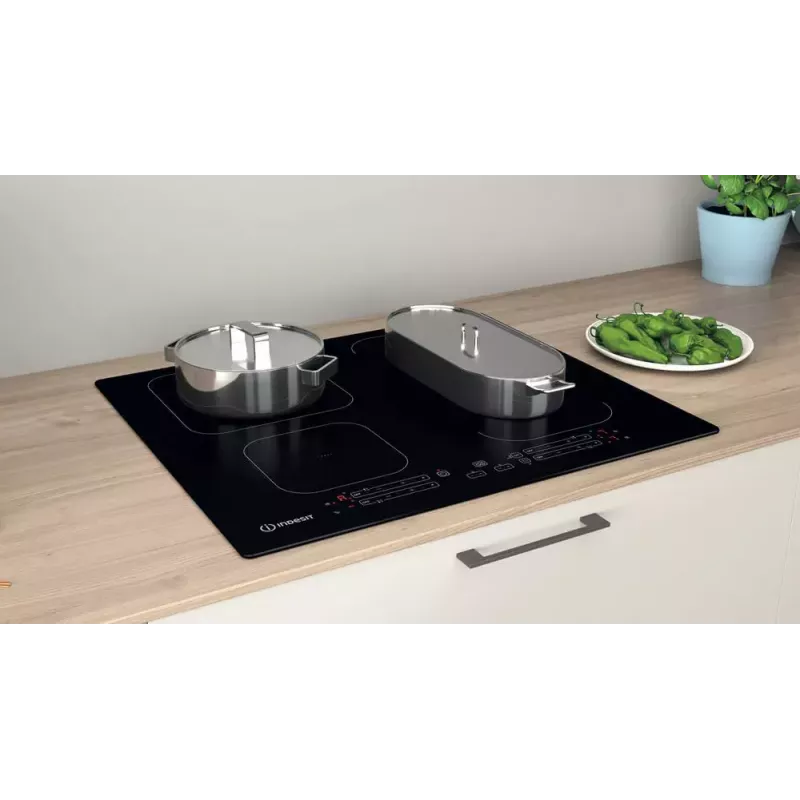Indesit IB 65B60 NE zwart inbouw 59 cm inductiekookplaat 4 zone(s)