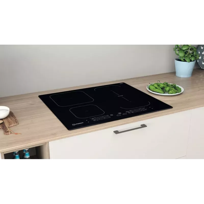 Indesit IB 65B60 NE zwart inbouw 59 cm inductiekookplaat 4 zone(s)