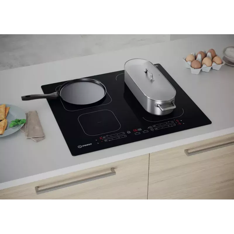 Indesit IB 65B60 NE zwart inbouw 59 cm inductiekookplaat 4 zone(s)