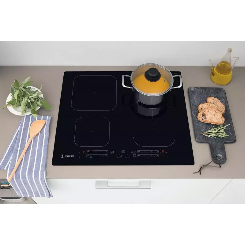 Indesit IB 65B60 NE zwart inbouw 59 cm inductiekookplaat 4 zone(s)