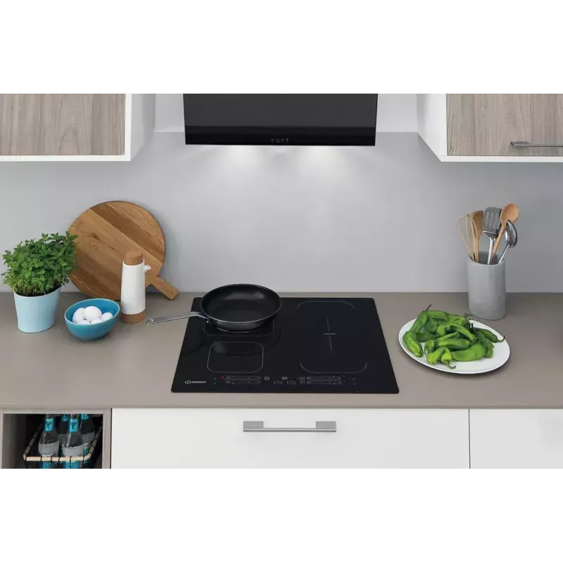 Indesit IB 65B60 NE zwart inbouw 59 cm inductiekookplaat 4 zone(s)