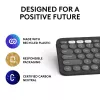 Logitech Pebble Keys 2 K380s toetsenbord universeel RF draadloos + Bluetooth QWERTY US International grafiet