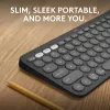 Logitech Pebble Keys 2 K380s toetsenbord universeel RF draadloos + Bluetooth QWERTY US International grafiet