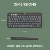 Logitech Pebble Keys 2 K380s toetsenbord universeel RF draadloos + Bluetooth QWERTY US International grafiet