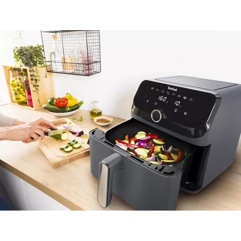 Tefal Easy Fry Mega EY855BE0 friteuse enkel 7,5 l tafelmodel 2020 W heteluchtfriteuse grijs