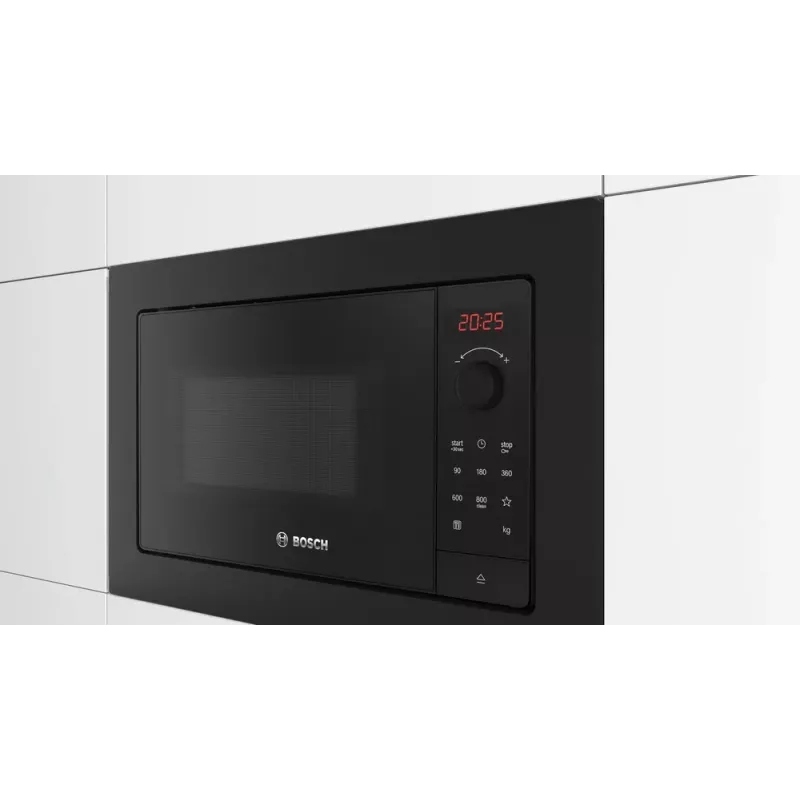 Inbouwmagnetron Bosch Serie 2 BFL623MB4 20 L 800 W LED-display zwart draaiknop