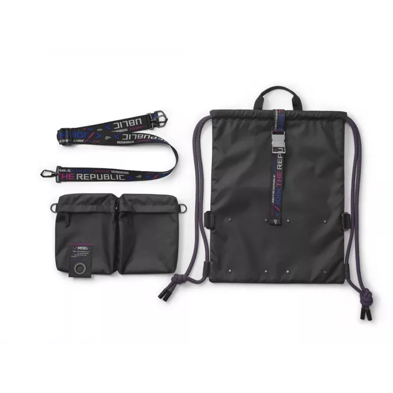 Rugzak ASUS BD3700 ROG SLASH multifunctionele trekkoordtas zwart 810g